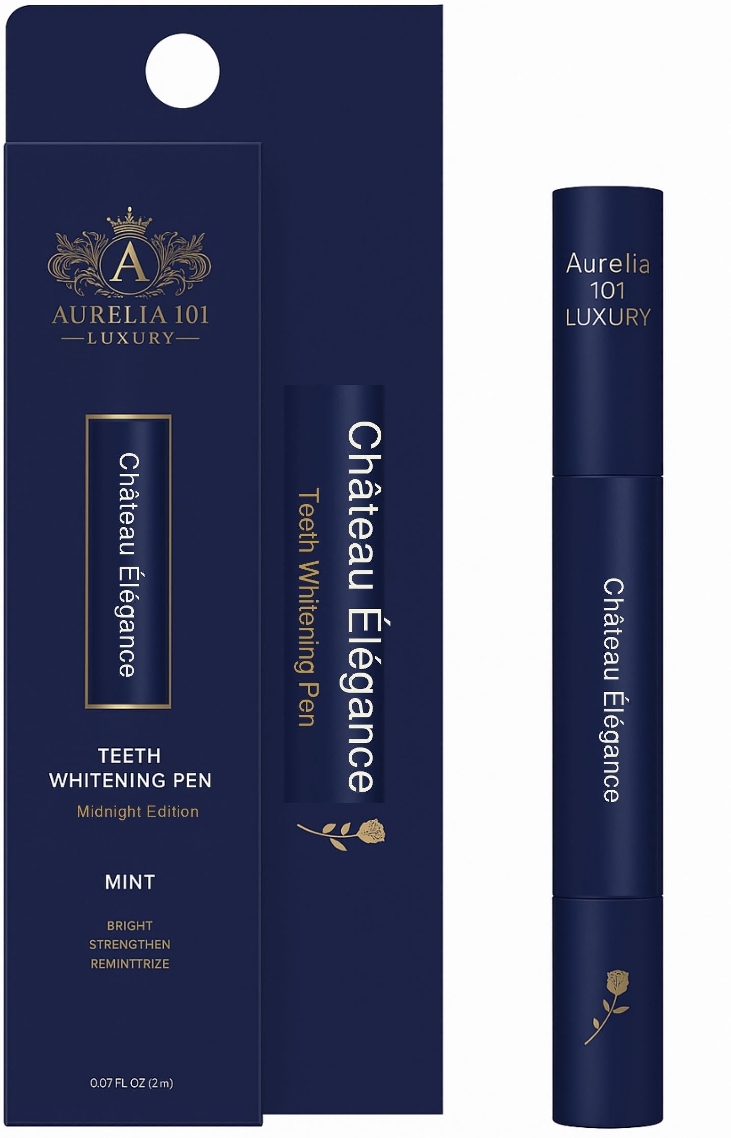 Élégance Teeth Whitening Pen – Gold Edition (2 ml)