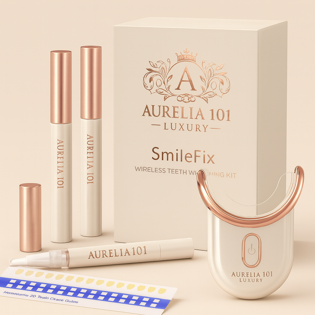 Teeth Whitening Kit LED & PAP Gel – Aurelia 101 Lumière Luxury Set