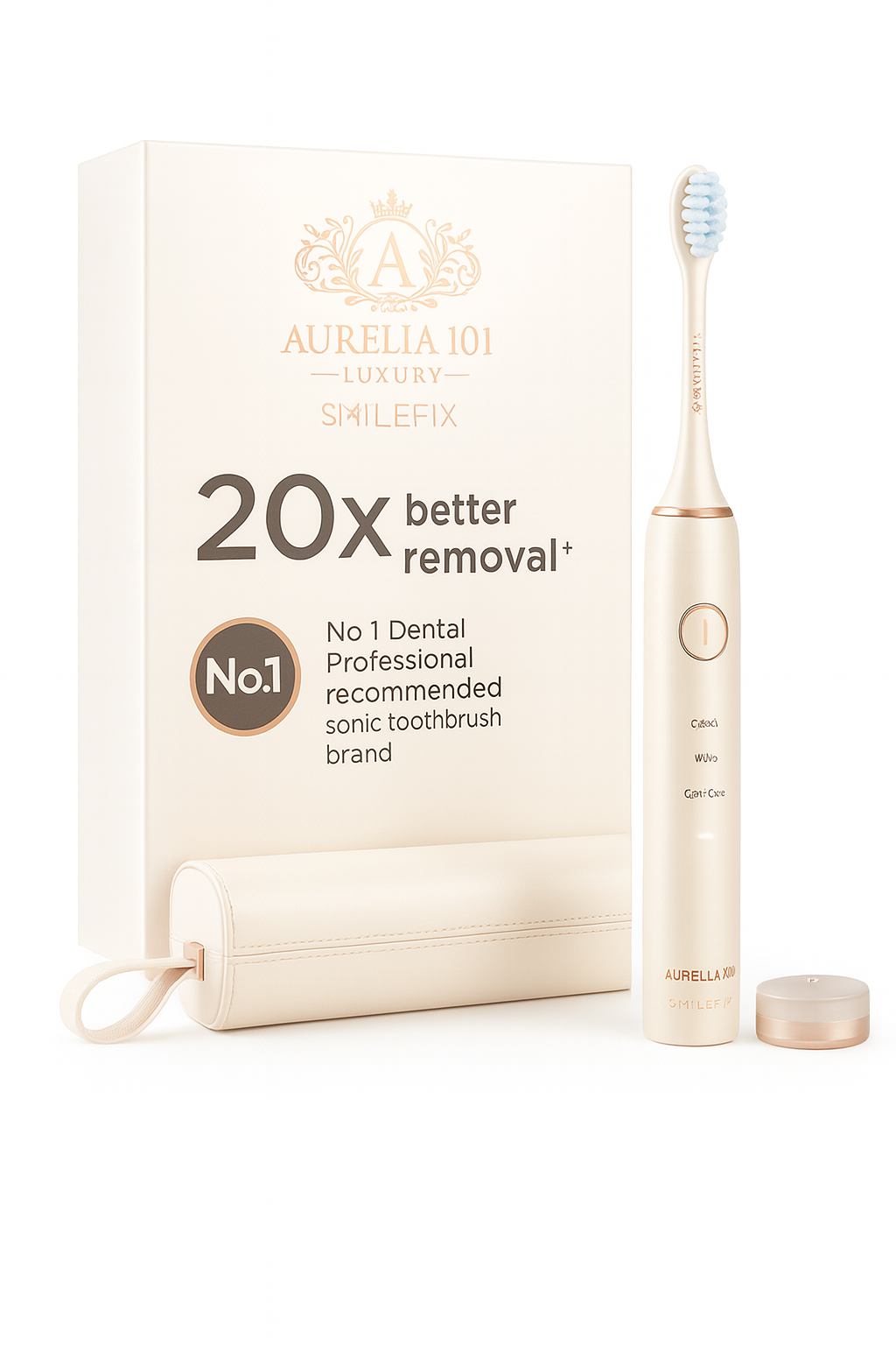SmileFix Radiance Sonic Brush – Ivory Edition