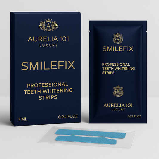 PAP Teeth Whitening Strips (14 Treatments) – Aurelia 101 SmileFix Éclat Luxury Edition