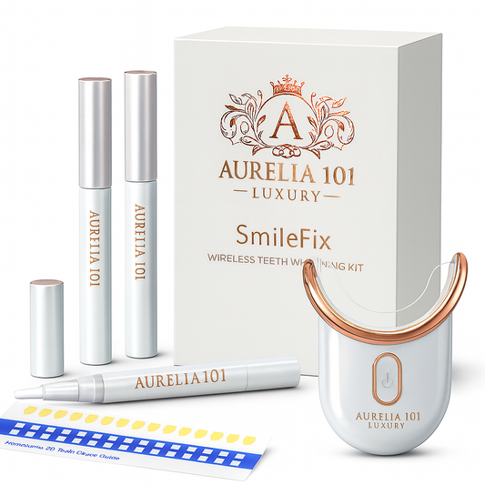 Teeth Whitening Kit LED & PAP Gel – Aurelia 101 Lumière Luxury Set