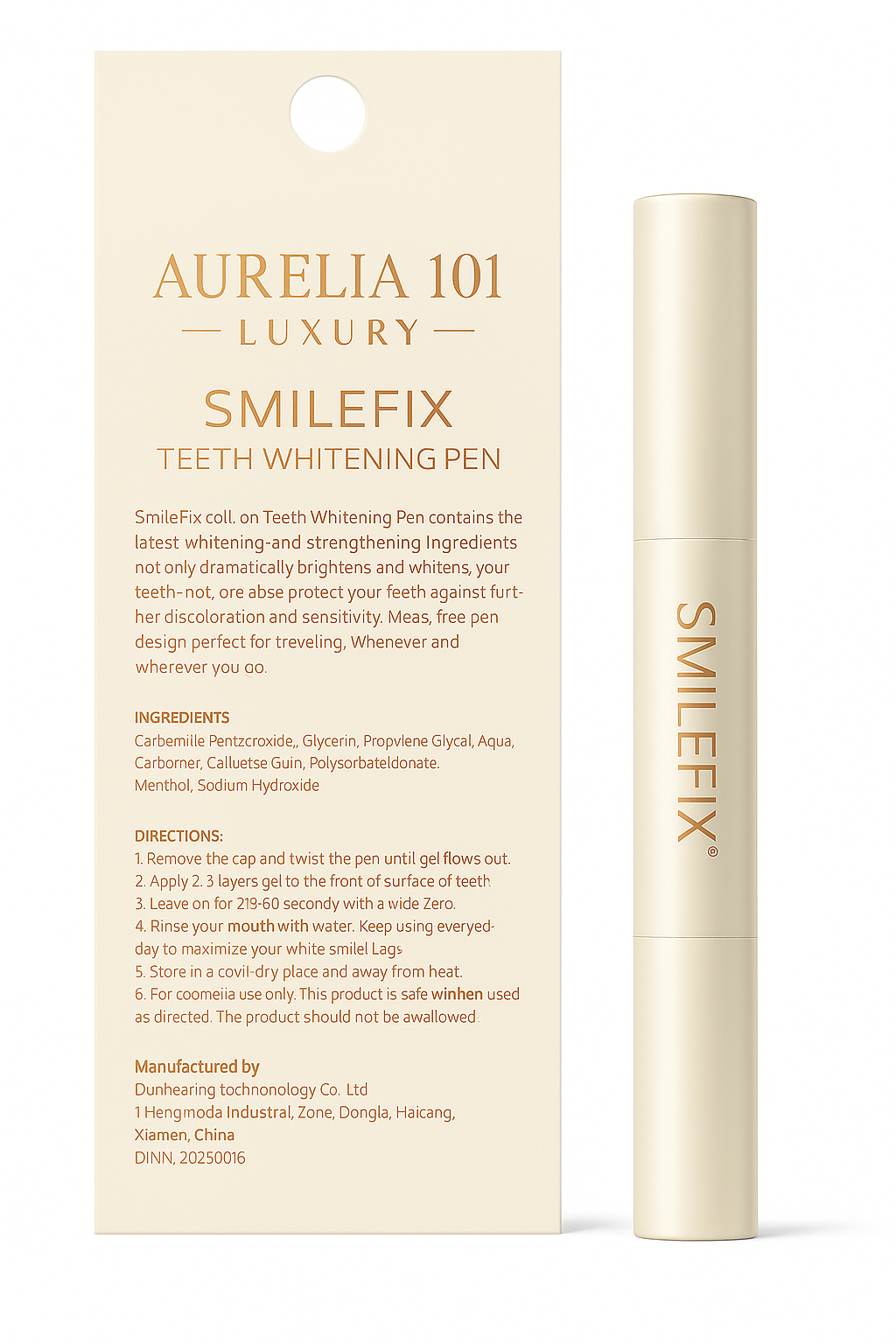 Teeth Whitening Pen (Gold Edition) – Aurelia 101 SmileFix Or d’Or Luxury Pen (2ml)