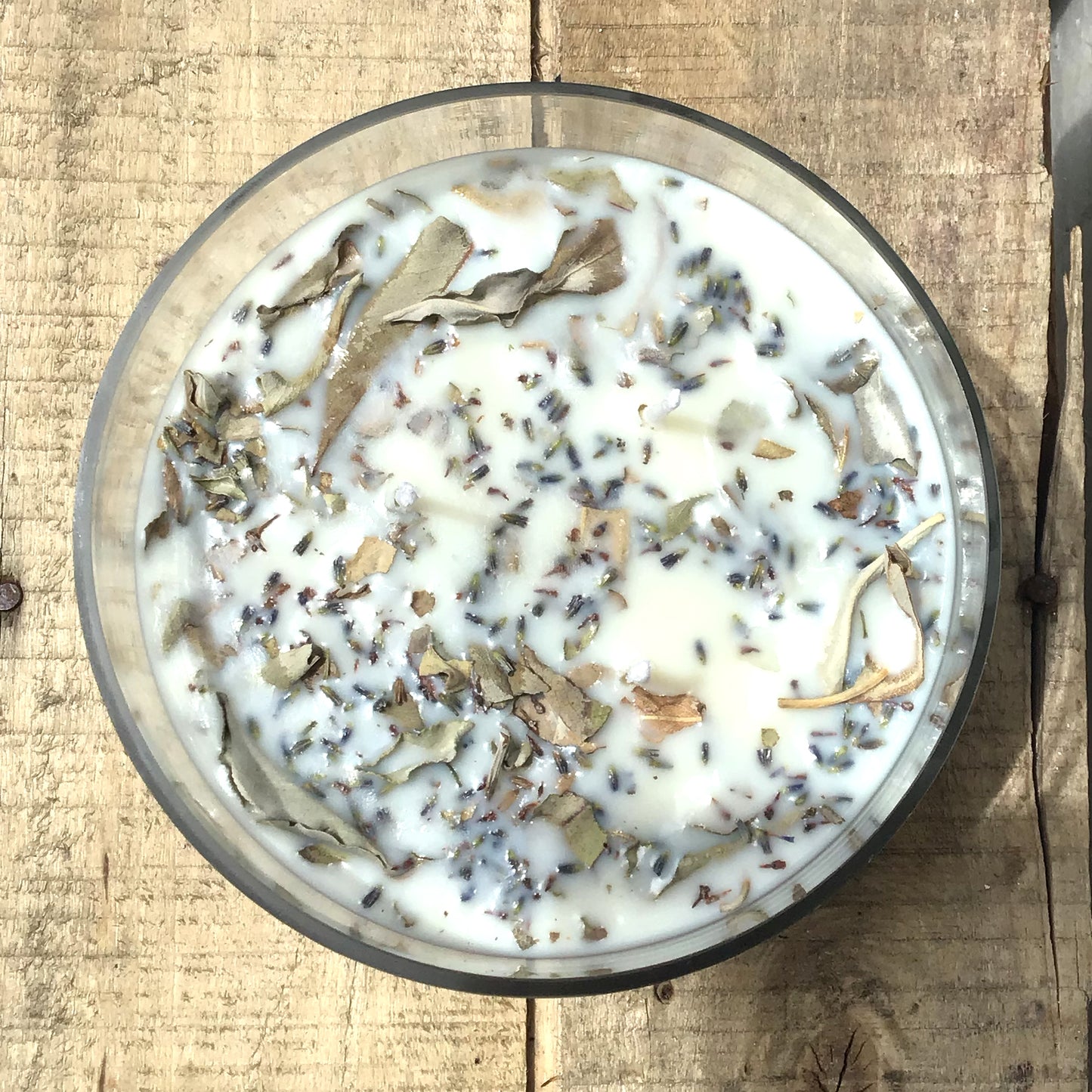 Lavender + White Sage Aromatherapy Candle – Hand-Poured, Natural Soy Wax (3 Wick)