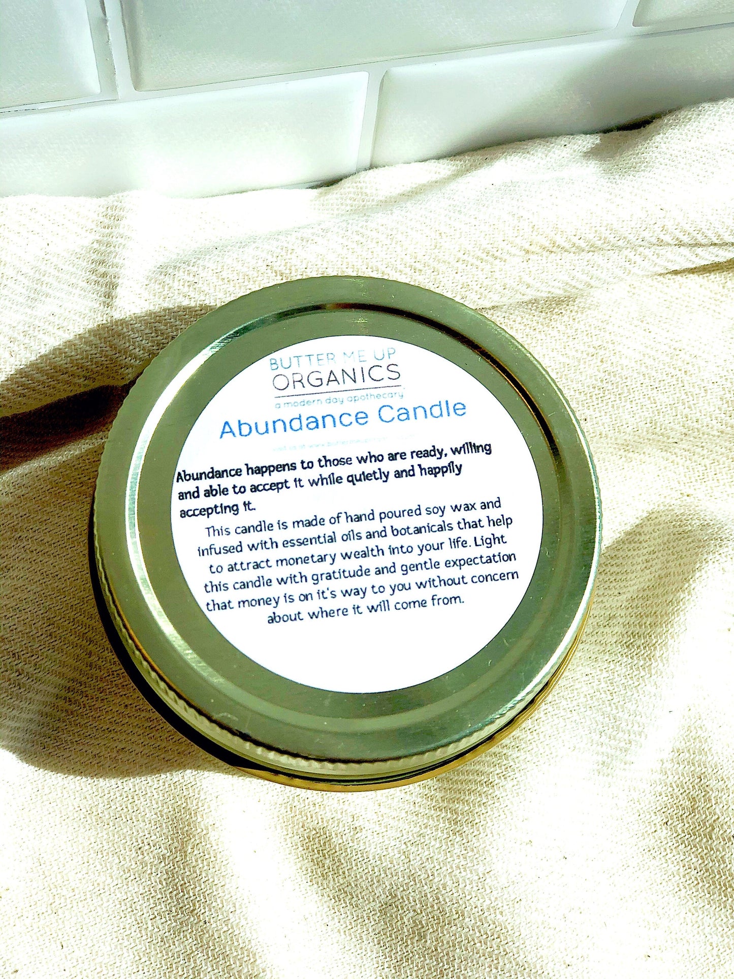 Abundance Ritual Candle – Hand-Poured Soy Wax (USA)